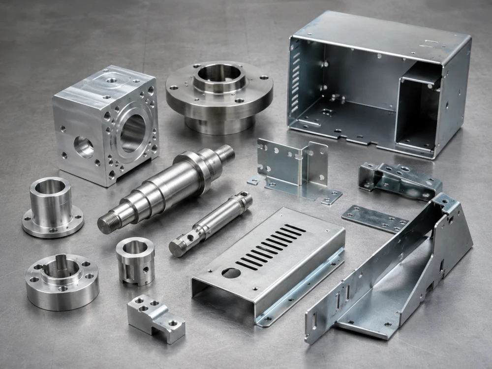 CNC machined parts and sheet metal fabrication components