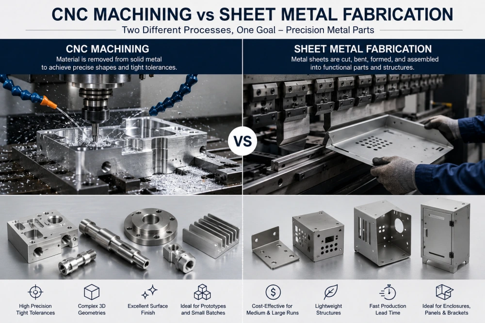 CNC machining and sheet metal fabrication process