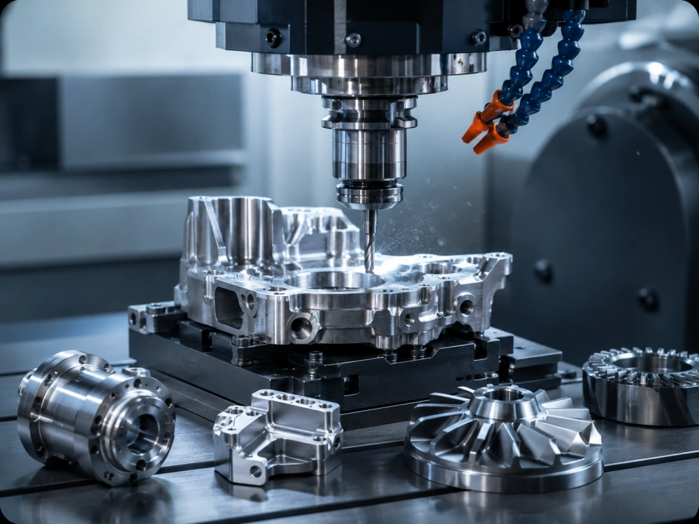 custom CNC machined parts and metal components